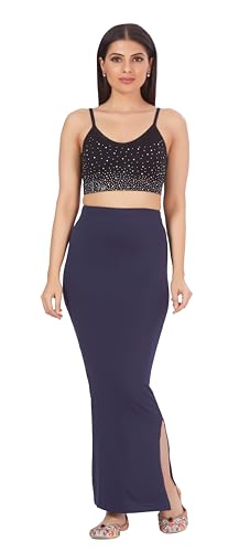 Image of Studio Shringaar Women's Pure Cotton Stretchable Saree Shapewear Petticoat