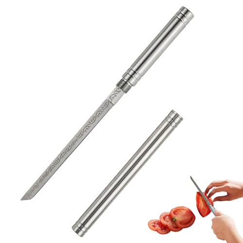 Coltelli da Frutta Multiuso Portatili - Lame Affilate in Acciaio Inossidabile - Perfetti per Cucina, Campeggio e Viaggi