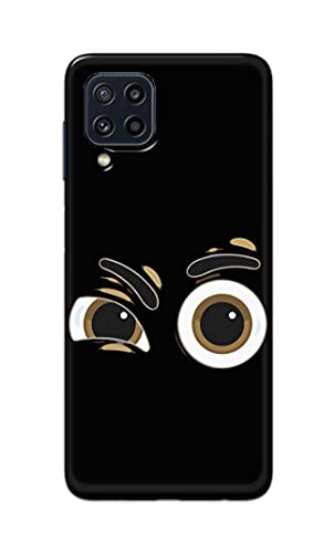 Image of PRINTFIDAA Funky Expression of Cartoon Eyes Printed Designer Hard Back Case Cover for Samsung Galaxy M32 (4G) / Samsung F22 (4G) -(SF) MVN1004