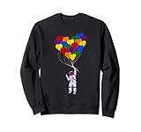 Astronauta Globos Arco Iris Orgullo Gay