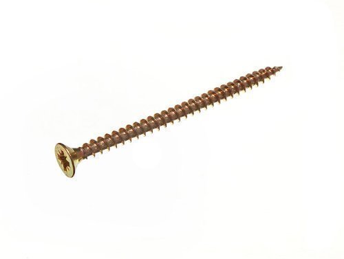 Vis à bois 4x60 mm cruciformes jaunes pour fixer sans fendre le matériau