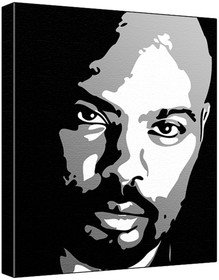 Andre Ware (100% Original Painting. Not A Print ) Acrylic Paint On Deep Framed Canvas (60 x 50 x 1.8 cm) 3-Colour Black/Grey/White-image-16