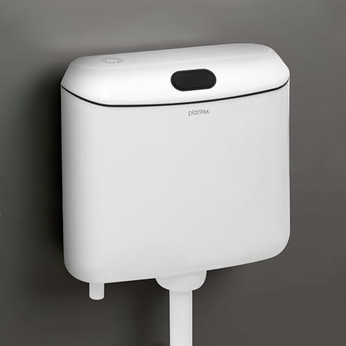 Image of Plantex Single Flushing Cistern for Bathroom /Flush Tank for Toilet with 8 Ltr Water Capacity /Polypropylene Toilet Flush Tank - Pack of 1 (White)