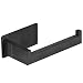 Auxmir Portarrollos Baño, Portarrollo Papel Higiénico Acero Inoxidable, Soporte Autoadhesivo, Porta Rollo sin Taladro para Baño y Cocina, Negro