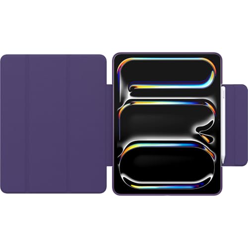 Image of OtterBox Symmetry Series Folio Case for iPad Pro 13-inch (M4 and M5) - Figment (Purple), Ultra-Sleek Design, Multiple Viewing Positions, Magnetic Sleep /Wake Cover