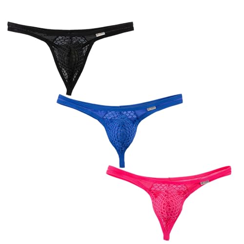 Mens G String Underwear Mesh Low Rise Thong, Micro Mens Panties
