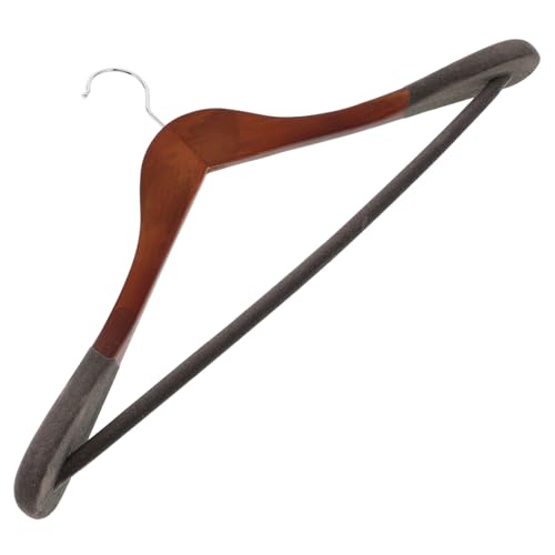 PRETYZOOM Heavy Duty Wooden Suit Hanger with Wide Shoulder Design for Men Non Slip Rotating Hook for Effortless Closet Organization for Coats Jackets and Shirts