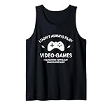 Photo Gallery non gioco sempre ai videogiochi snack divertenti gamer canotta Photo Gallery non gioco sempre ai videogiochi snack divertenti gamer canotta