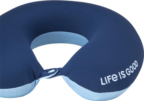 Almohada cervical de espuma viscoelástica azul miniatura 5