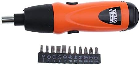 Screwdriver Electric Screwdriver 6V Battery Operated Cordless Screwdriver Drill Tool Electric Screwdriver Set+11Pcs Bits Accessory - (Color: red)