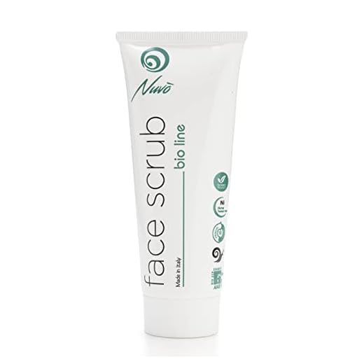 Nuvo' Exfoliante Facial Purificante con Baba de Caracol, ORGÁNICO CERTIFICADO, con Aceite de Primula, Aceite de Oliva y Vitamina B5, Made in Italy, 75ml