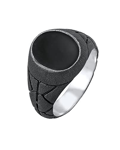 Chevalière homme Kuzzoi bague brossée en argent le cadeau masculin idéal