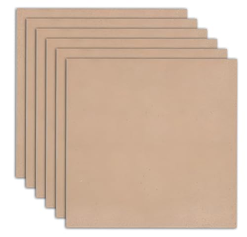 American Elm 2 Pack 20x20 Inch Square MDF Board for Lippan Art Mandala Painting DIY Craft 5.5mm Thick MDF Sheet Square Wooden Board for Resin Art
