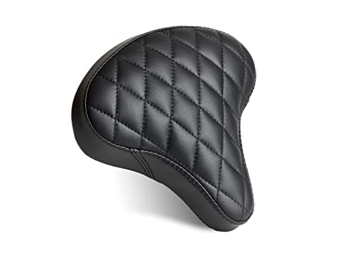 Image of AIRHAWK Inflatable Soft Comfortable Air-Cell Bike-eBike-ExBike Seats for Cycling, Electric Bike Riding & Exercising, Diamond Stitch Cover, Large