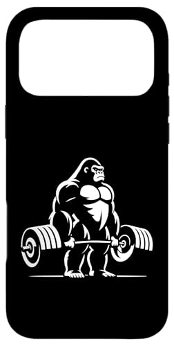 Gorilla Lifting デッドリフト ジムワークアウト フィットネス モチベーションアップ スマホケース iPhone 17 Pro Max 用