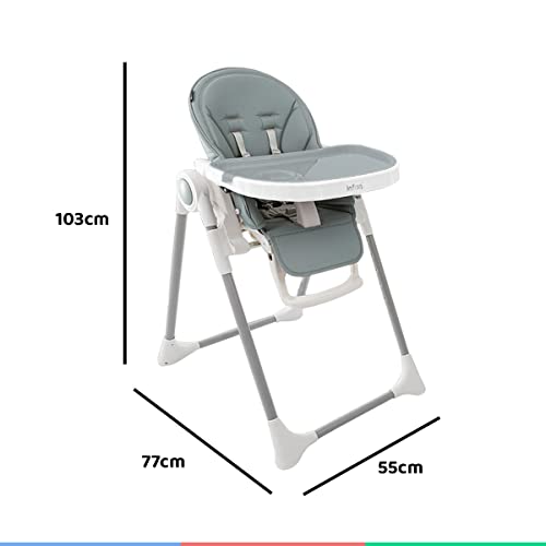 Cadeira De Alimentação P/ Bebê Pepper (18kgs) Verde Infanti