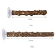 Hayaww 2 pcs Holz Vogelstange mit Saugnapf Sitzstangenständer Vogelstangenständer Sitzstangen Vögel Ständer mit Saugnapf für Fenster Papageiensitzleiter Holz Stepped Für Wohnzimmer Auto (A, M)