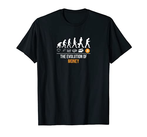 Bitcoin shirt Evolution of money shirt Cryptocurrency T-Shirt