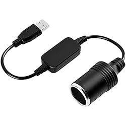 Cargador Usb Para Auto Encendedor Convertidor de Adaptador de Encendedor de Cigarrillos VBESTLIFE, Puerto USB a Cable de Adaptador de convertidor de Enchufe de Encendedor de 12V