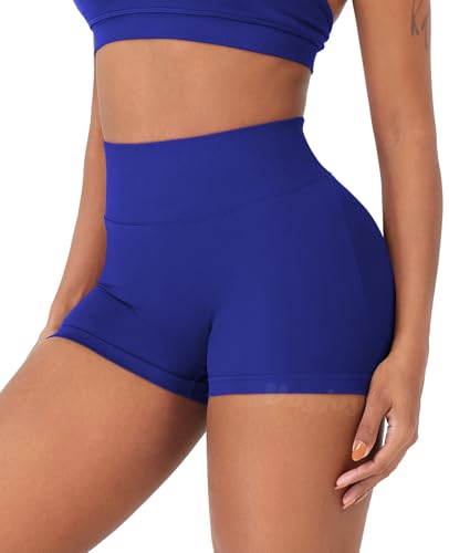 Image of VOYJOY Women Workout Impact Shorts 2.5 inch / 3.6 inch / 4.5 inch / 6 inch Scrunch Butt Booty | Tummy Control, High Waisted, Bike Short, Gentle Compression, for Women