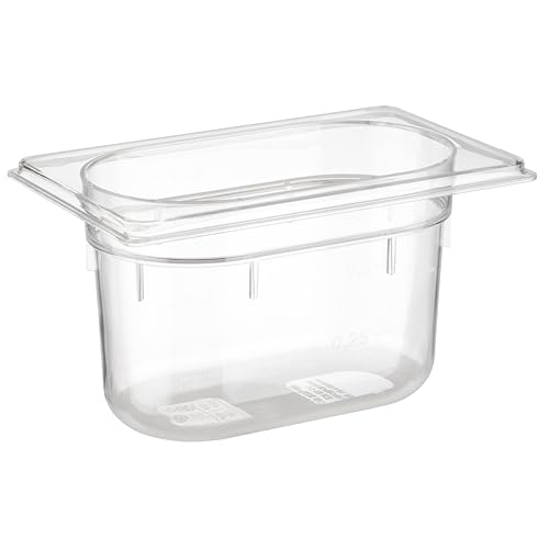 APS 82051 GN 1/9 Polycarbonat Behälter, 17, 6 x 10, 2 x 10 cm 1 ltr.