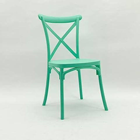 Acacia Home Light Green Plastic French Cross Back Chair Cover