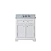Water Creation Derby 30W Modern Single Sink Bathroom Vanity from the Derby Collection, 30-Inch, Pure White