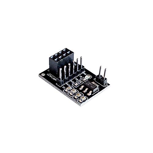 Image of Robocraze Socket Adapter Breakout Board NRF24L01 8 Pin with 3.3V Voltage Regulator | Wireless Transceiver Module Adapter Compatible with Arduino | Easy Interface Board for RF Communication Projects