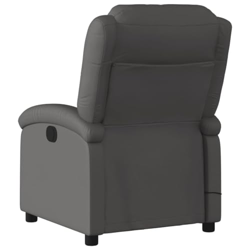 Sillón Plegable Cuero Gris miniatura 5