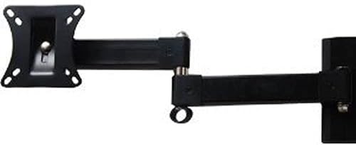 VideoSecu Soporte de montaje de TV LCD para monitor de brazo oscilante para la mayoría de pantallas de 10 a 27 pulgadas, extensión de brazo largo de