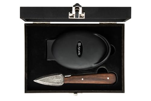 Laguiole Style de Vie Austernmesser Luxury Line, Wenge holz, mit Austernhalter