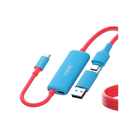 Hagibis USB3.0 Video Capture Card with 100W PD, USB C to USB A/USB C 1080P@60fps Live and Record Video Audio Game for Car Quest 3 2 Pro VR Switch PS4/5 ROG Ally Steam Deck (SWC12) Cover