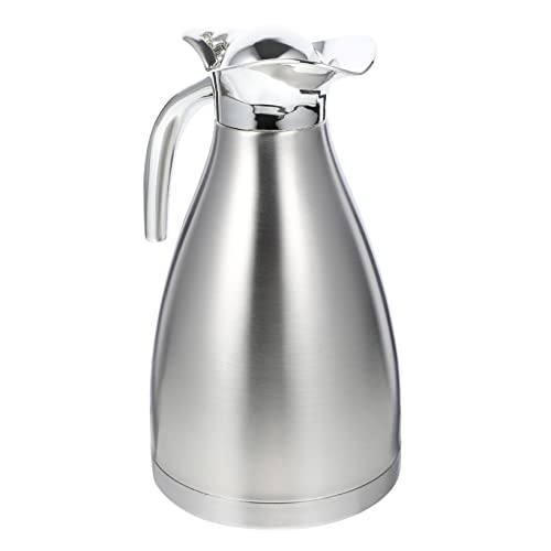 Gatuida Botella Térmica Inoxidable Olla De Vacío Aislada Para Jarra Térmica Doble Capa Para Hogar y Color Plateado