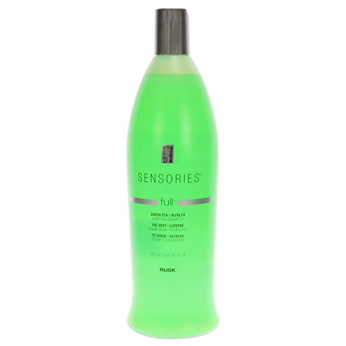 rusk full shampoo - RUSK Sensories Full Green Tea and Alfalfa Bodifying Shampoo, 33.8 oz. Gentle and Invigorating Shampoo, Formulated With Alfalfa Extract To Lightly Moisture Hair, 1 Ct.