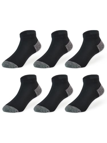 Image of EPEIUS Kids' Low Cut Ankle Socks Cotton Seamless Toe Sport Athletic Socks for Boys Girls White Black Navy 4 /8 Pack