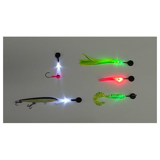 Line Light Fishing Universal LED Lighted Bait System for Freshwater Bass Walleye Salmon Trout Ling Trolling Jigging