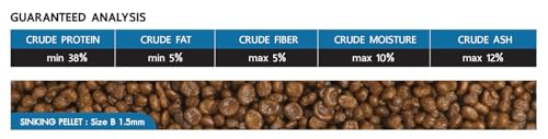 Image of Deep Bloat Prevention Formula with Insect Inside (Cricket) & Green Peas for All Gold Fish Variety Sinking Type Micro Pellet 100 Gm,Small