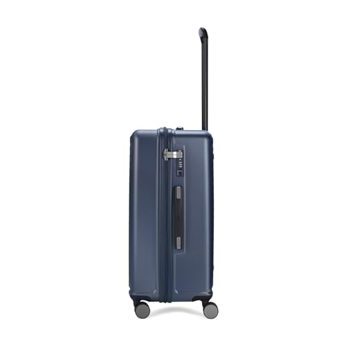 Image of Skybags Plastic Spinner Trunk Check-in Trolley Bag, 68cm | Medium Hardsided Luggage with Smooth 8-Wheel & TSA Lock | Suitcase for Travel | 5-Year International Warranty (Navy)