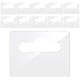 200 Stück Eurolochaufhänger, 45 x 35 mm Hang Tabs Transparente Hängeetiketten mit Schlitzloch Selbstklebende Aufhängelaschen für Verkaufsartikel Geschäft Einzelhandel Display Hakenaufkleber