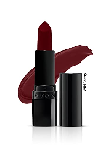 Image of Avon Ultra Perfectly Matte Lipstick - Wild Cherry | Velvety Matte Finish | Suits to all skin tones - 4gm