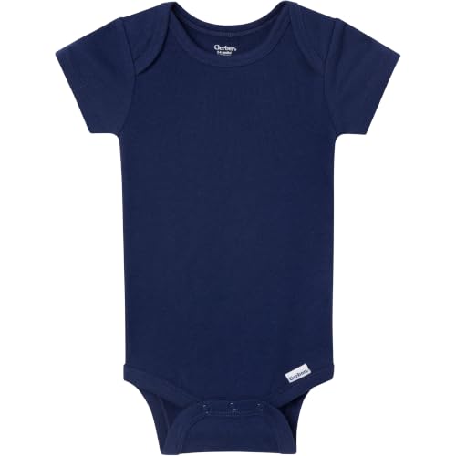 Image of Gerber Baby Boys & Girls 5-Pack Solid Onesies Bodysuits