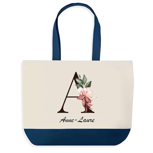 Grand sac de course provision bleu pour vos sorties au marché et sessions shopping