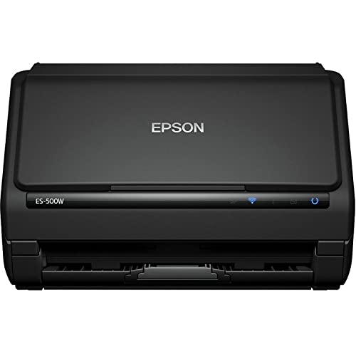 image for Epson WorkForce ES-500W Wireless Color Duplex Document Scanner for PC 