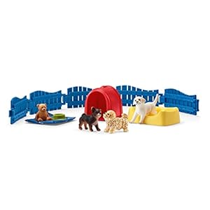 SCHLEICH Puppy Pen, Meerkleurig