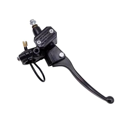Palanca de embrague derecha negra con cilindro maestro universal para motos y ATV de 50cc a 250cc