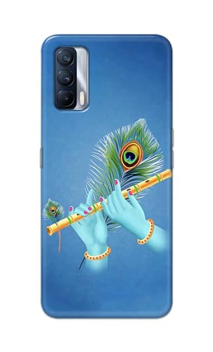 Image of PRINTFIDAA Printed Hard Back Cover Case for Realme X7 Back Cover (Flute in Krishna Hands) -112