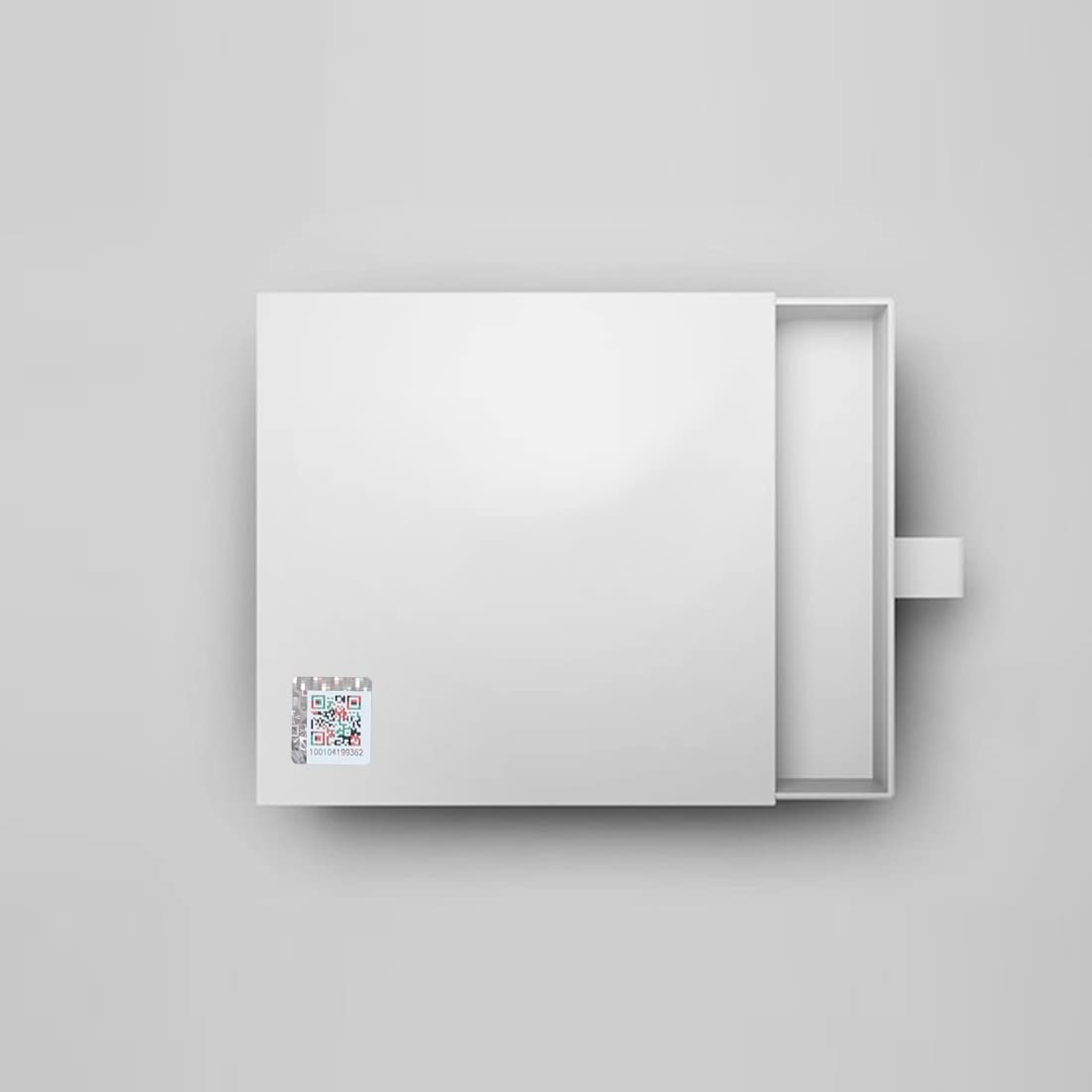 1 rollo/1000 unidades 22 x 22 mm etiqueta anti-falsificación autoadhesiva original autenticidad verificación seguridad código QR 3D holograma etiqueta con número de serie único (plata)