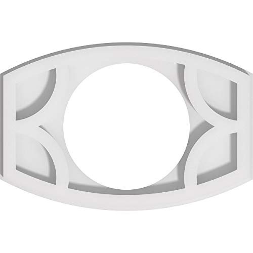 Image of Ekena Millwork CMP10X6KY-05000 Kailey Architectural Grade PVC Contemporary Urethane Ceiling Medallions 10 inchW x 6 5 /8 inchH x 5 inchID x 5 1 /4 inchC x 1 inchP