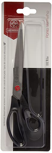 Tesoura Costura Reforcada Ponto Vermelho Mundial 690N-12
