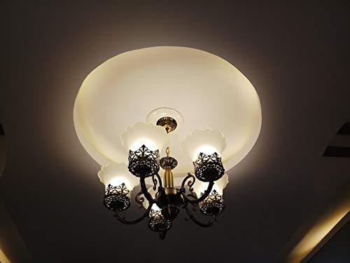 DarkVision Corded Electric, Metal 5 Light Chandelier Light, Golden Antique for Living Room/Bedroom/Cafe/Restaurant/Kitchen/Offices/Indoor/Outdoor and Home Decoration (Without Bulb)